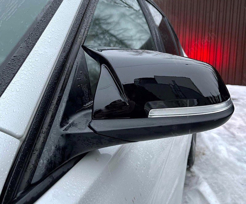 Spiegelkappen ABS schwarz glänzend passend für BMW F20 F21 F22 F23